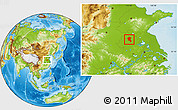 Physical Location Map of Suixi