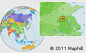 Political Location Map of Suixi