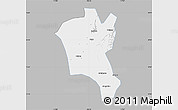 Gray Map of Suixi, single color outside