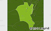 Physical Map of Suixi, darken