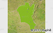 Physical Map of Suixi, satellite outside