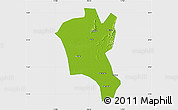 Physical Map of Suixi, single color outside
