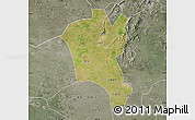 Satellite Map of Suixi, semi-desaturated