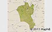 Satellite Map of Suixi, shaded relief outside