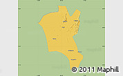 Savanna Style Map of Suixi, single color outside