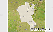 Shaded Relief Map of Suixi, satellite outside