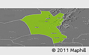 Physical Panoramic Map of Suixi, desaturated