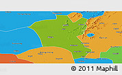 Physical Panoramic Map of Suixi, political outside