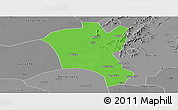 Political Panoramic Map of Suixi, desaturated
