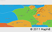 Political Panoramic Map of Suixi
