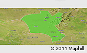 Political Panoramic Map of Suixi, satellite outside