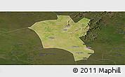 Satellite Panoramic Map of Suixi, darken