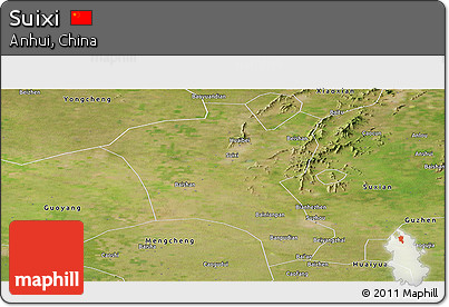 Satellite Panoramic Map of Suixi
