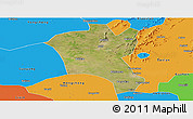 Satellite Panoramic Map of Suixi, political outside