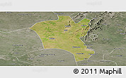 Satellite Panoramic Map of Suixi, semi-desaturated