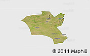 Satellite Panoramic Map of Suixi, single color outside
