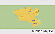 Savanna Style Panoramic Map of Suixi, single color outside