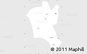 Silver Style Simple Map of Suixi, single color outside