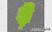 Physical 3D Map of Suxian, desaturated