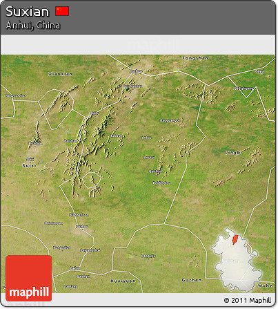 Satellite 3D Map of Suxian