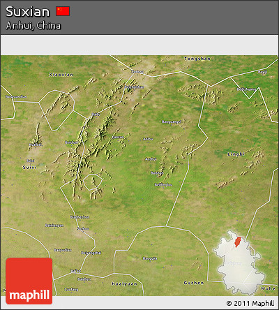 Satellite 3D Map of Suxian