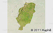 Satellite 3D Map of Suxian, lighten