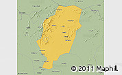 Savanna Style 3D Map of Suxian