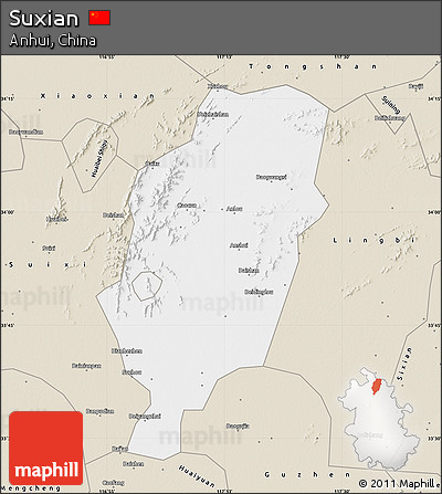 Classic Style Map of Suxian