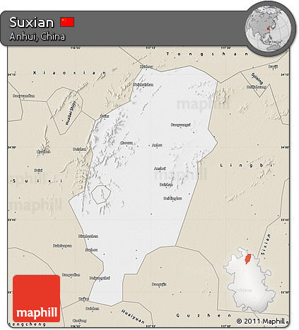 Classic Style Map of Suxian