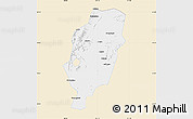 Classic Style Map of Suxian, single color outside