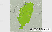 Physical Map of Suxian, lighten, semi-desaturated