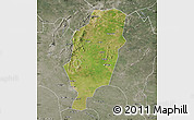 Satellite Map of Suxian, semi-desaturated
