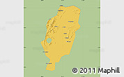 Savanna Style Map of Suxian, single color outside