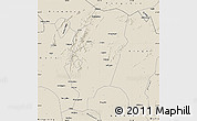 Shaded Relief Map of Suxian