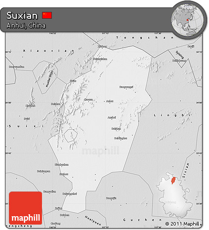 Silver Style Map of Suxian