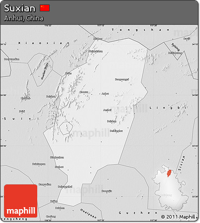 Silver Style Map of Suxian
