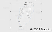 Silver Style Map of Suxian, single color outside