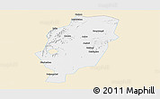 Classic Style Panoramic Map of Suxian, single color outside