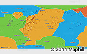 Political Panoramic Map of Suxian