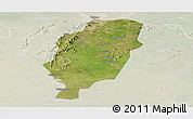 Satellite Panoramic Map of Suxian, lighten