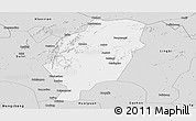 Silver Style Panoramic Map of Suxian