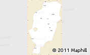 Classic Style Simple Map of Suxian, single color outside