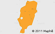 Political Simple Map of Suxian, single color outside