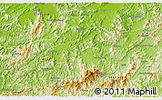 Physical 3D Map of Taiping