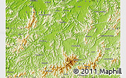 Physical Map of Taiping