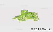 Physical Panoramic Map of Taiping, cropped outside