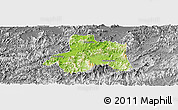 Physical Panoramic Map of Taiping, desaturated