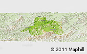 Physical Panoramic Map of Taiping, lighten