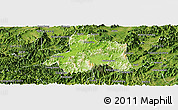Physical Panoramic Map of Taiping, satellite outside