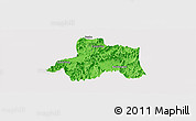 Political Panoramic Map of Taiping, cropped outside
